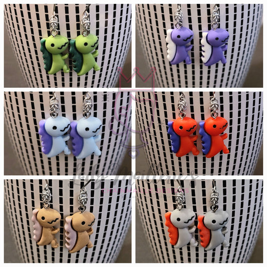 Clay Dragon Earrings