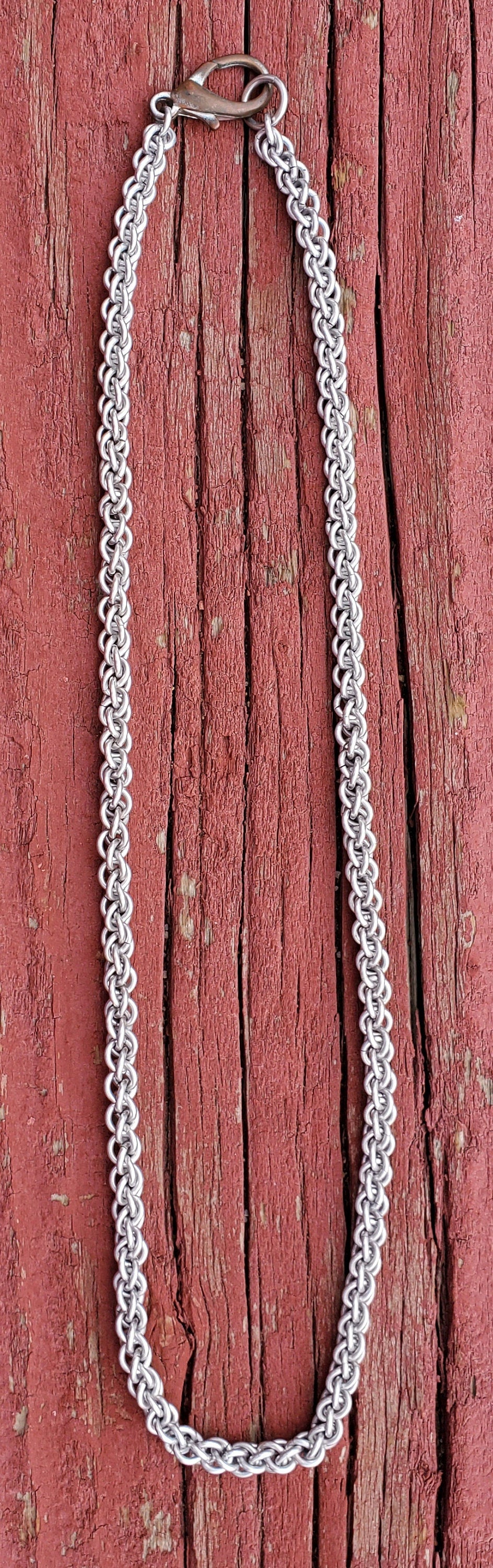 JPL3 Necklace Chain, Handmade Chainmaille necklace, Pendant perfect